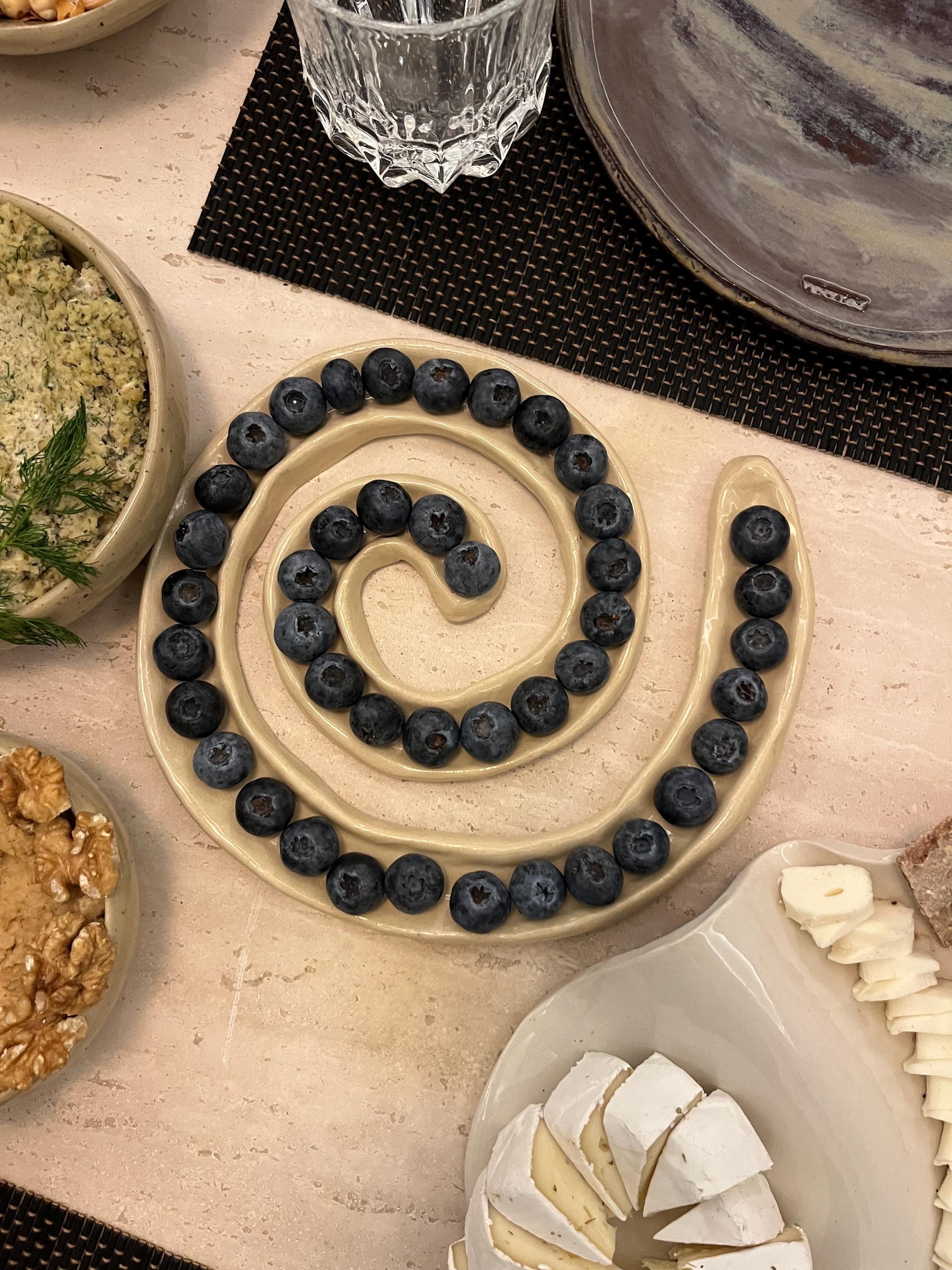 Handmade Ceramic Olive Serving Plate
