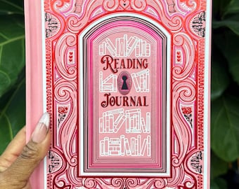 Reading Journal Petal Pink | Beautiful Gold Foil Book Journal | Gifts for Book Lovers | Reading Tracker | Book Club Gift for Readers
