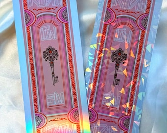 Holographic Bookmark Petal Pink | Handmade Unique Bookmark Bookish Gift for Book Lovers | Gift for Readers | Matching Bookmark | Booktok