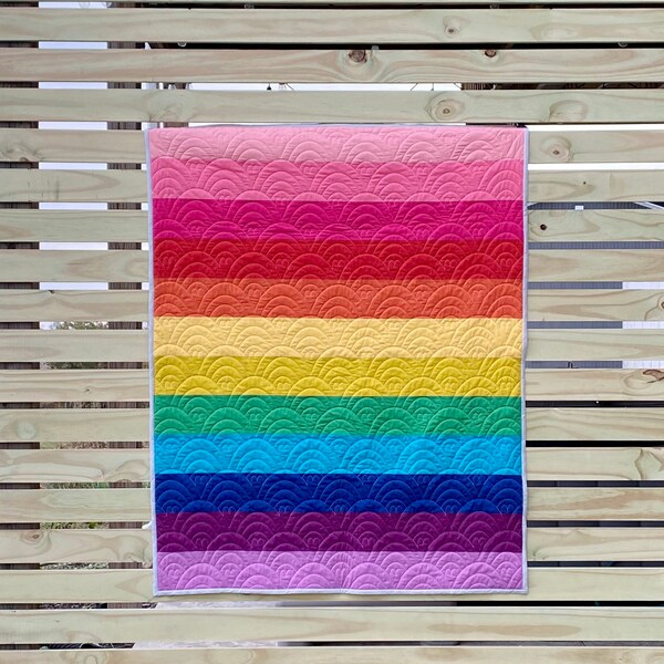 Rainbow Baby Quilt Etsy