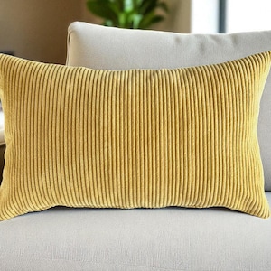 Throw Pillow , Cushion Cover , Corduroy Sofa Pillow , Armchair Pillow
