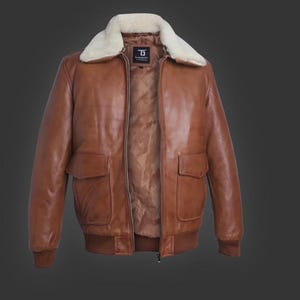 Men leather jacket Custom Made