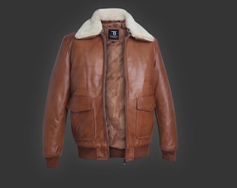 Men leather jacket Custom Made