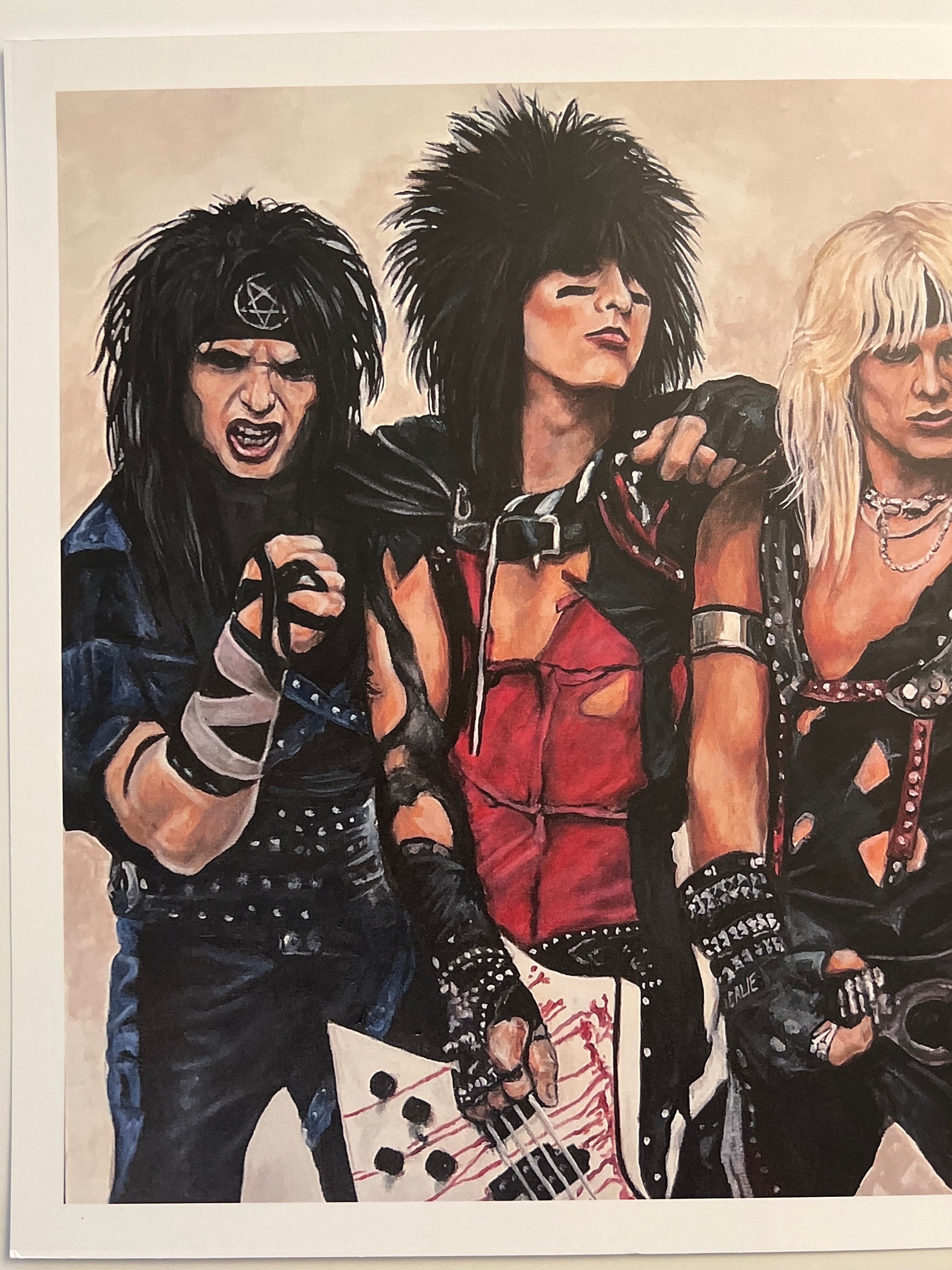 アート・デザイン・音楽 Motley Crue Motley Crue Art Print “shout” - Etsy