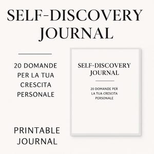 Self-discovery journal: 20 questions for your personal growth