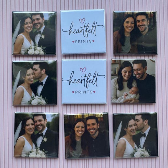 Custom Photo Magnets: 2x2" Personalized Keepsakes, Family Photo Gifts
