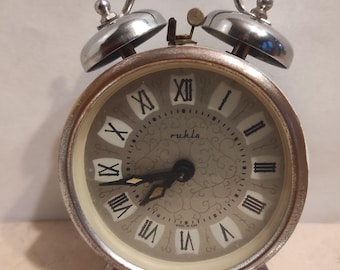 Réveil de voyage ancien Europa-Uhren Germany, 2 Jewels, avec