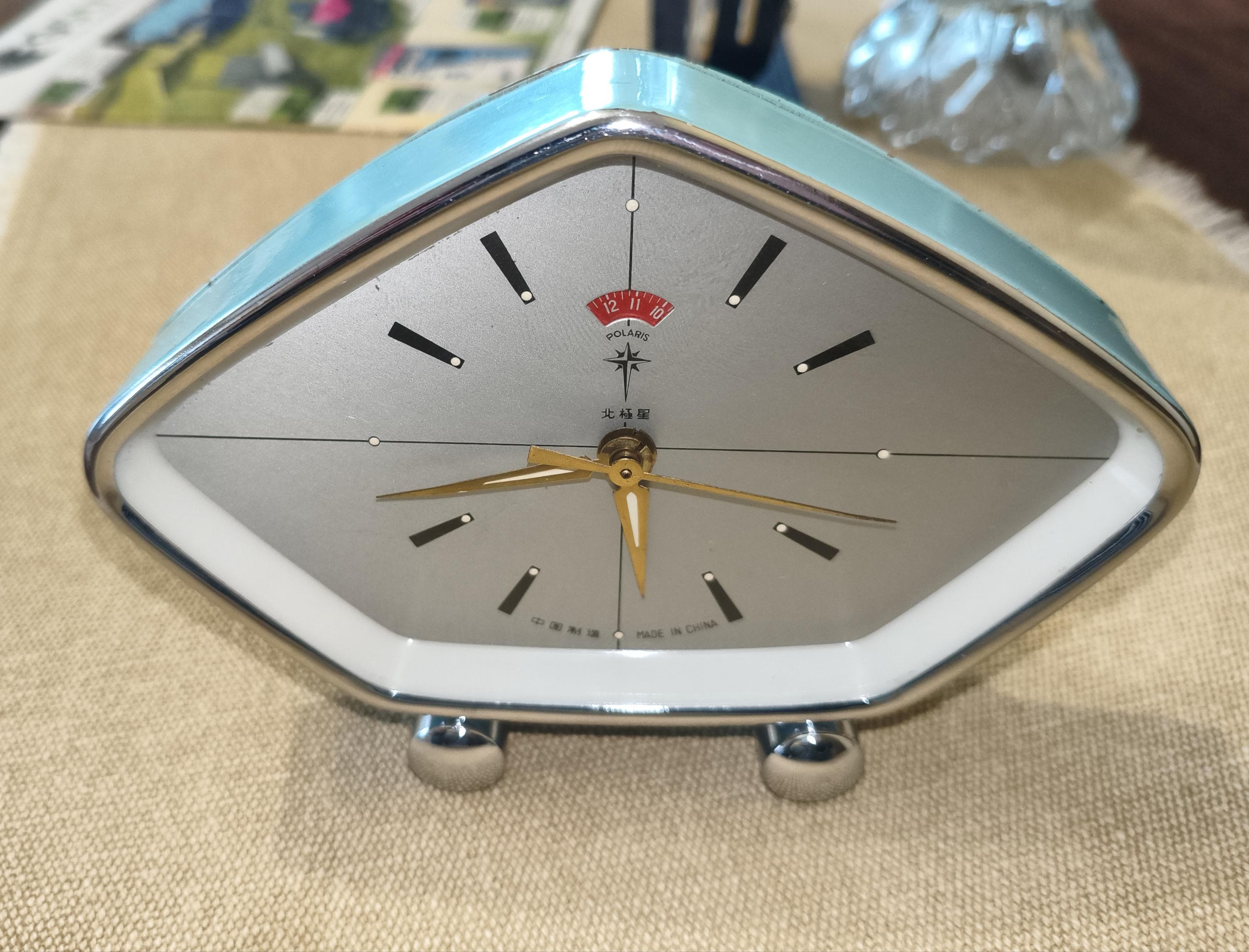 ヴィンテージ POLARIS アラームクロック ホワイト文字盤 Vintage Polaris Clock - Etsy