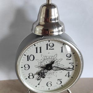 Vintage   Alarm Clock  JANTAR // Desk Mechanical Metal Clock // like a new //Working Alarm Clock Jantar with а Bell