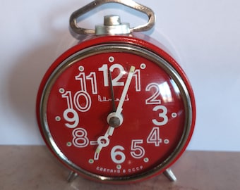 Vintage Vityaz Alarm Clock// USSR Mechanical //Bedside Decor