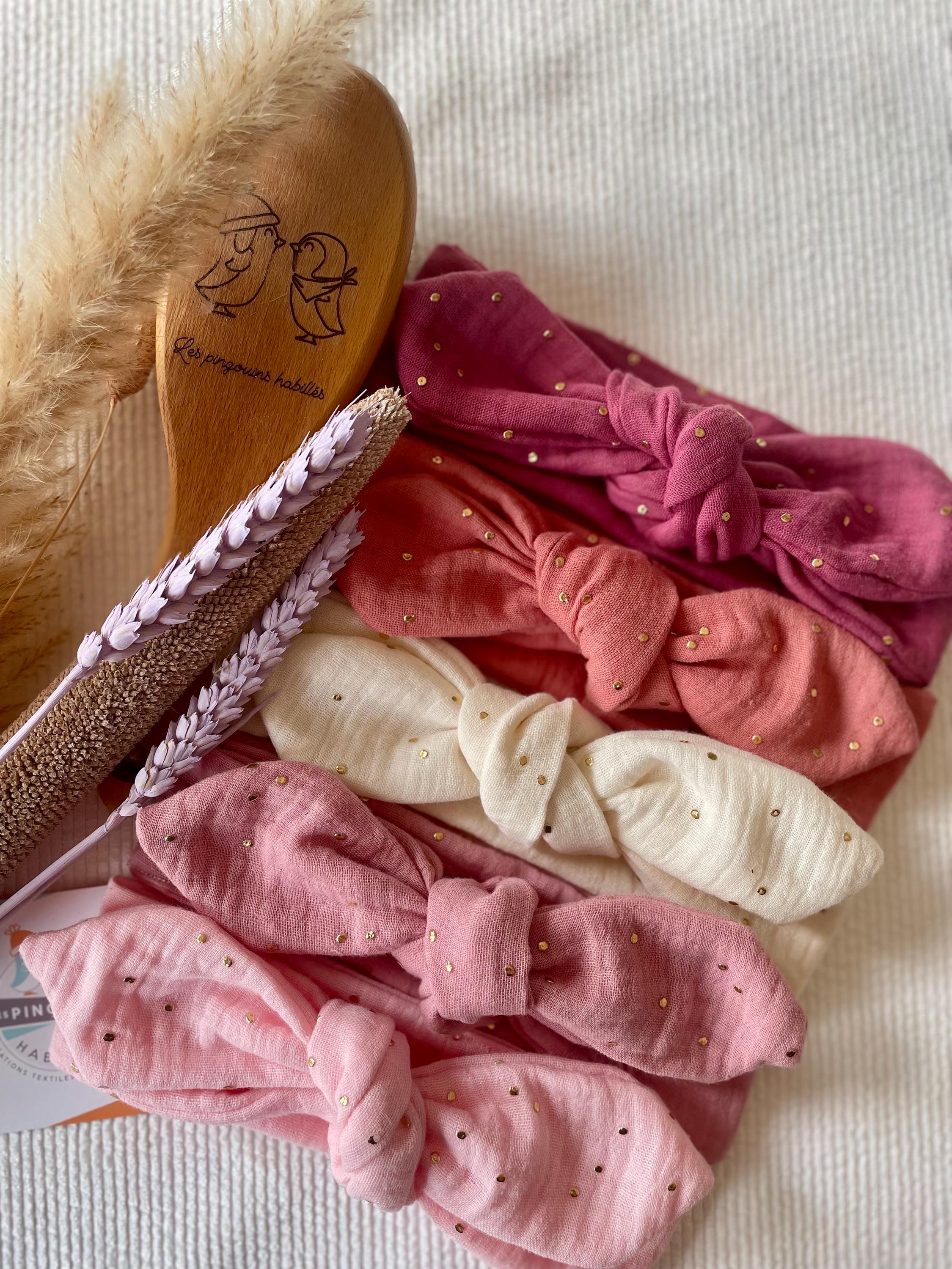 0 3 Mois Kiabi Bandeau Bébé Fille Funtery - Blanc Extensible - Nœud Dentelle - Nouveau-né à 24 Mois Accessoire Bébé Dentelle