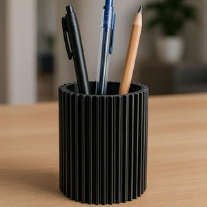 Stiftehalter 3D Druck – Moderner Schreibtisch Organizer | Minimalistisches Büro Zubehör & Geschenk für Homeoffice