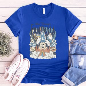 Walt Disney Fantasia Mickey  T-Shirt , Fantasia Mickey Shirt, Disneyland Family Matching Shirt, WDW Tee, Mickey Sorcerer T-Shirt