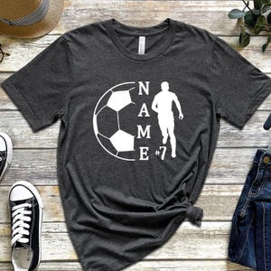 Custom Soccer Shirt, Personalized Soccer T-Shirt, Soccer Graphic Tees, Soccer Mom Shirt, Soccer Player Gifts, Sport Shirt, Soccer Outfit