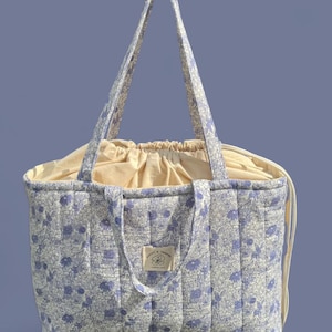 Blue Porcelain Overnight Bag