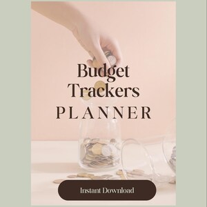 Digitaler Budget Tracker Planer | Achtsame Geldkarte | Druckbare PDF | A5, A4 US letter Größe | Ziele zu finanzieren | Finanielles Wohlbefinden |
