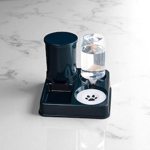 2 in 1 Automatic Pet Feeder & Water Dispenser – Dog Cat Feeding Bowl, Puppy Food Station, Pet Travel Gear and Daily Essentials