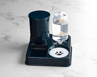 2-in-1 Automatic Pet Feeder and Water Dispenser - Travel Friendly