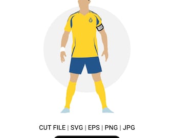 Cristiano Ronaldo SVG para Cricut