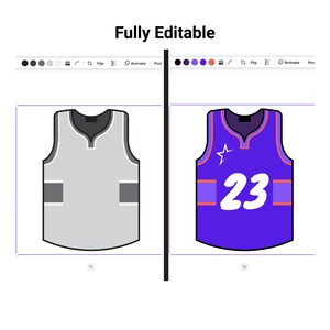 Basketball Jersey Design Templates: 12 Editable Canva Designs (Instant Download) image 2