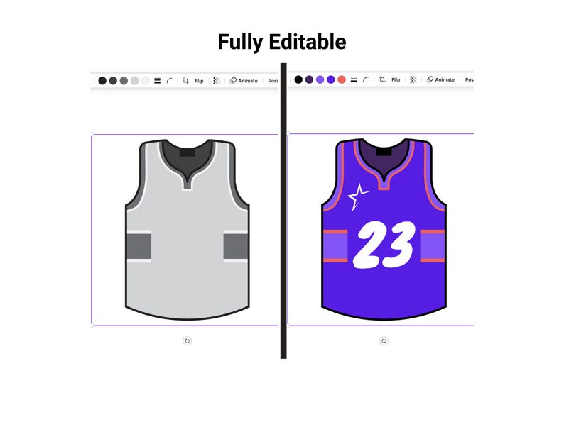 Basketball Jersey Design Templates: 12 Editable Canva Designs (Instant Download) image 2