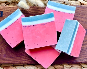 Watermelon Soap. Melt and Pour soap. Handmade Soap. Fundraising soap Made in Canada. Toronto Soap. FREE LOCAL pickup