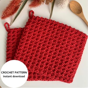 Hot Pad Crochet Pattern PDF | Christmas Crochet Gift Pattern
