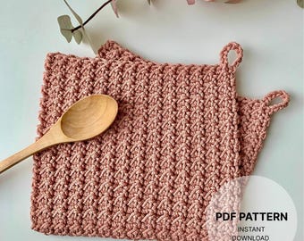 Trivet Crochet Pattern PDF | Easy Modern Kitchen Decor | Beginner-Friendly Crochet Tutorial | Instant Download | Pot Holder Pattern