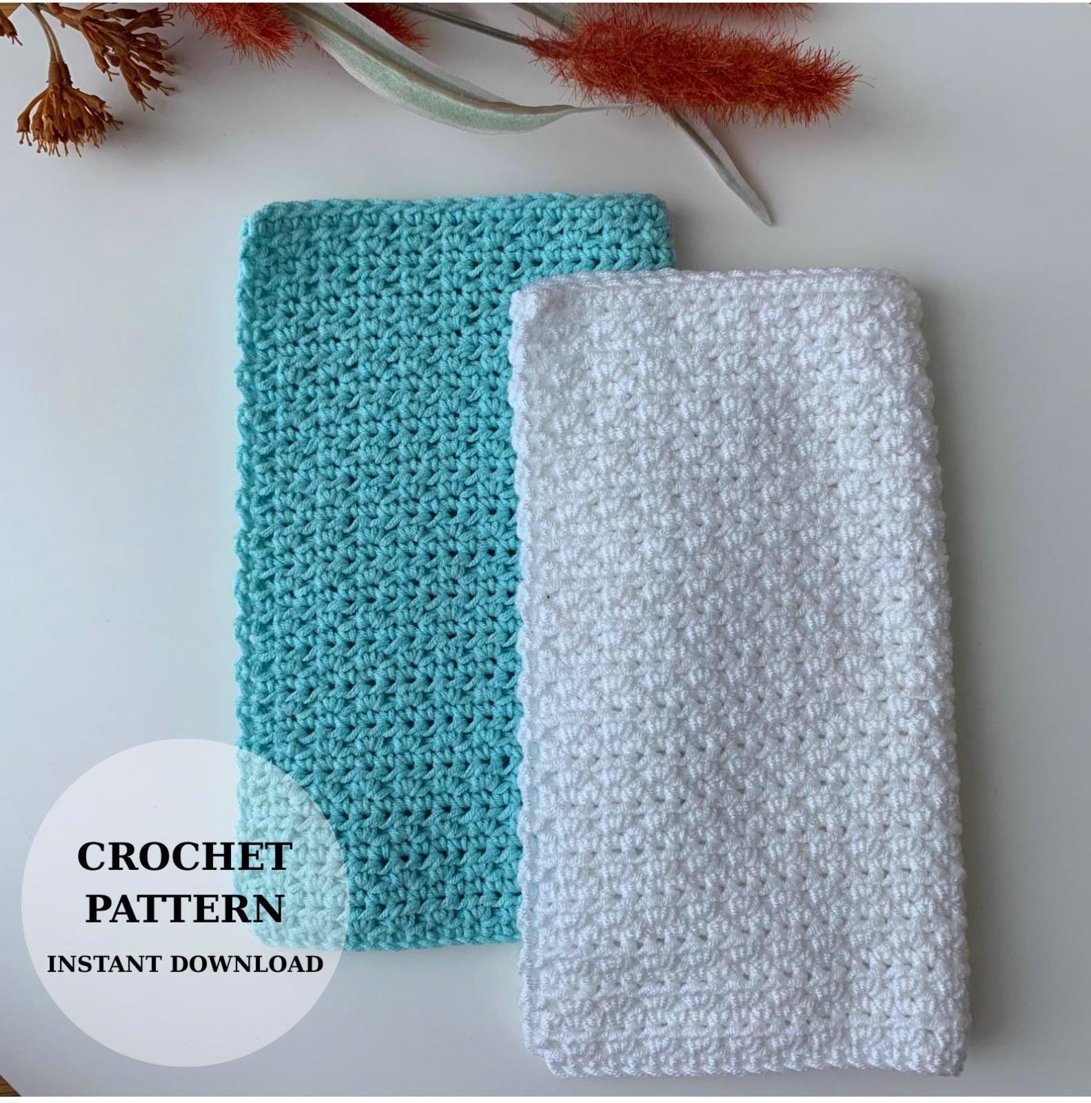 Dish Script Crochet Pattern CROCHET PATTERN : Crochet Dishcloth Pattern, Kitchen Towel PDF Pattern ...