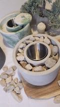 Campfire to go • Handcrafted concrete table fire • Fireplace • Outdoor • Wedding • Gifts • Personalizable • Camping • Birthday