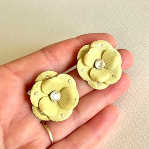 Buttercup Floral Ear Clips