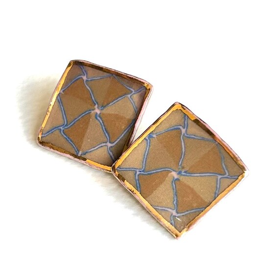 Ceramic Artisan Ear Clips - image 1