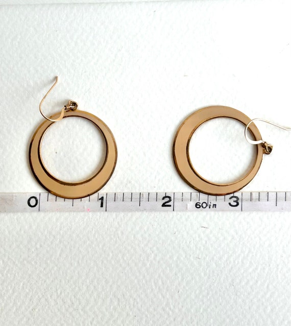 Beige and Gold Hoops - image 7