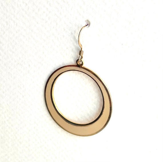 Beige and Gold Hoops - image 4