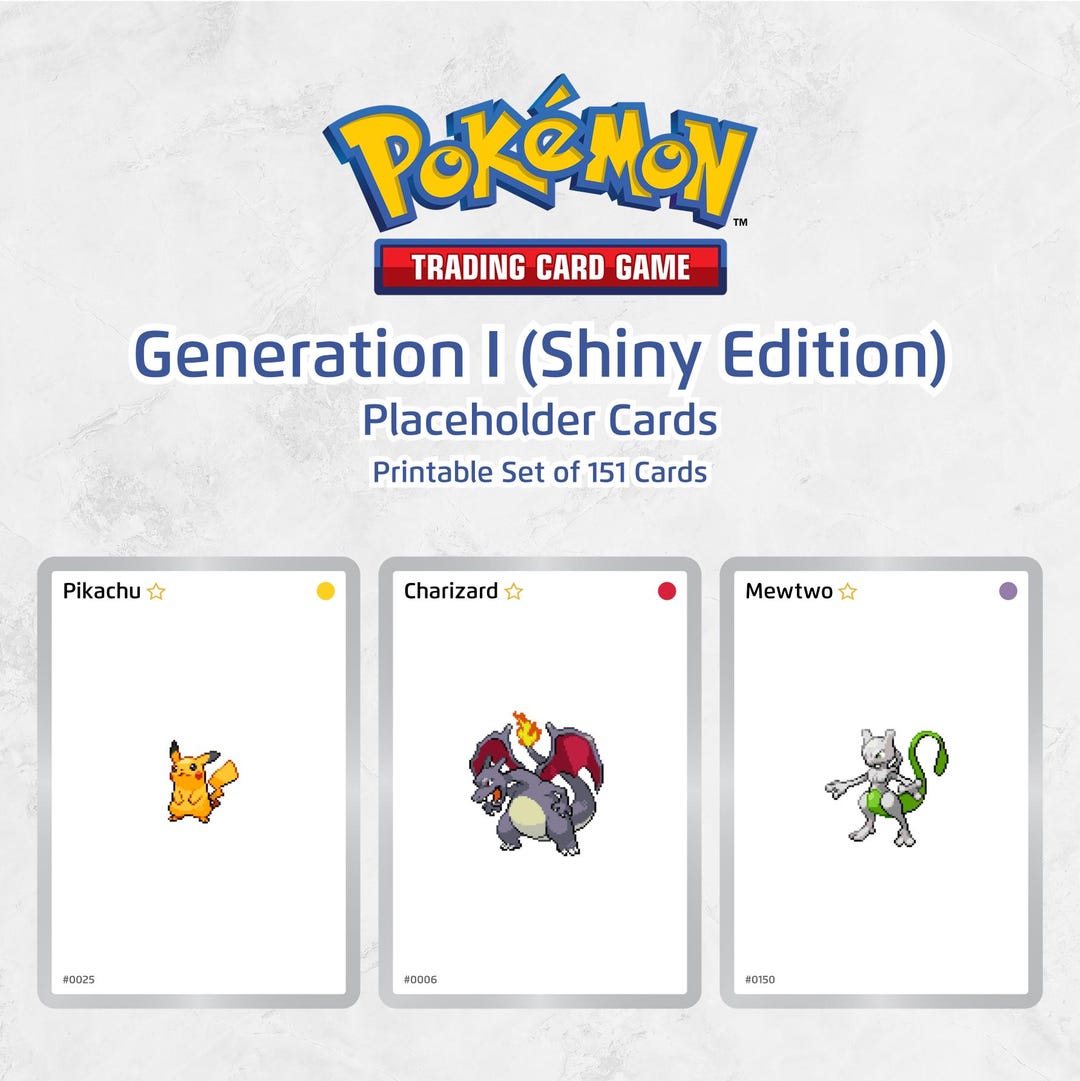 pokemon gen 1 card Magnetic Card Holder – 35 PT (5-Pack)