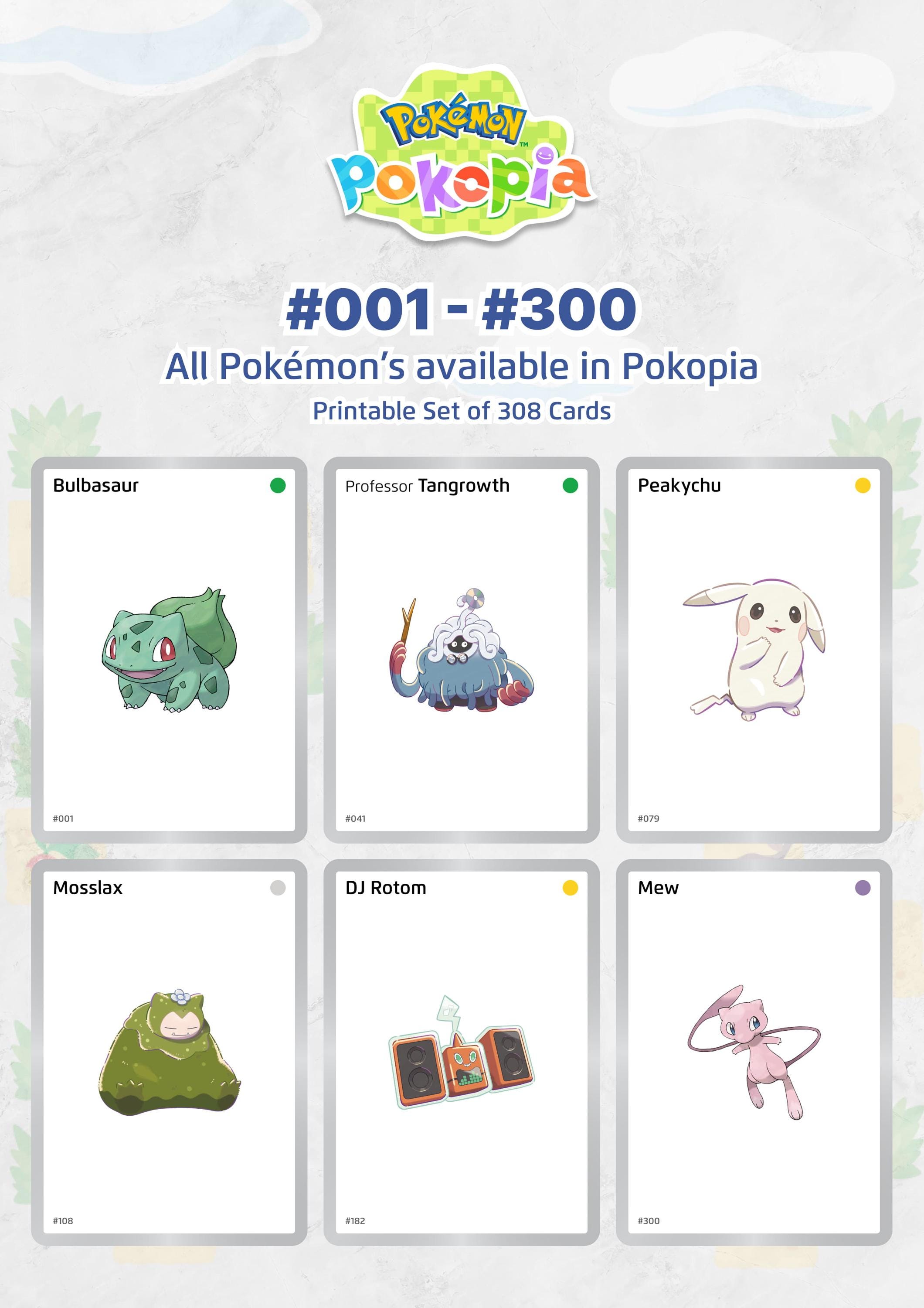 Pokopia Checklist.pdf Gen1collector Pokémon Placeholder Cards Pokopia Pokédex Binder ...