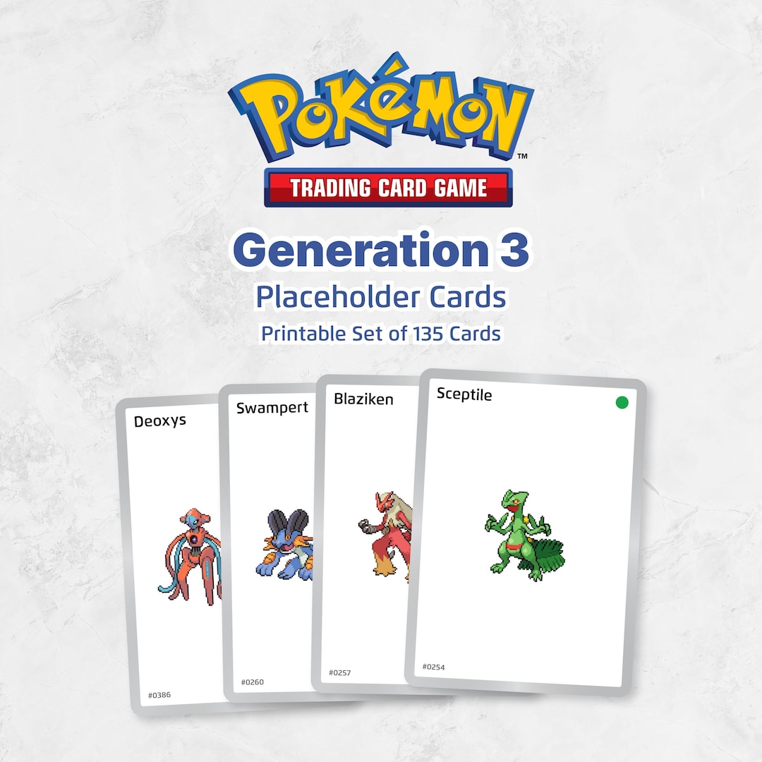 pokemon generations cards list Pokemon Generation 1 Kanto Starters Plaque 3 Cards main image 1