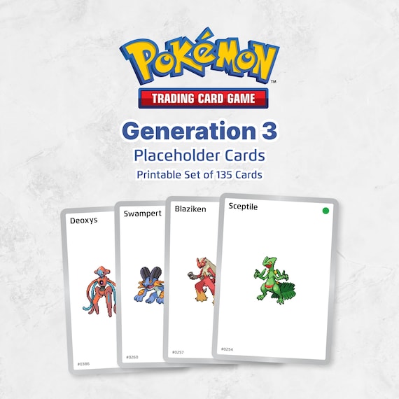 Gen1collector Pokmon Placeholder Cards Generation 3 Binder, Printable PDF - Etsy Gen1collector Pokmon Placeholder Cards Generation 3 Binder, Printable PDF - Etsy