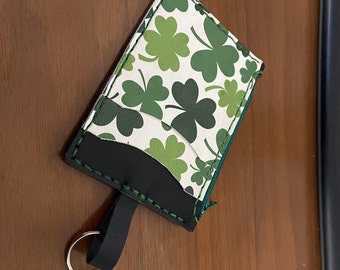 St Patricks Day Minimalist Leather Wallet