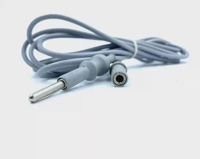 Laparoscopic Monopolar Cable 5pcs set - Compatible with Bovie, Valley lab, ERBE - Electrosurgical Cord - Medical Grade, Autoclavable,