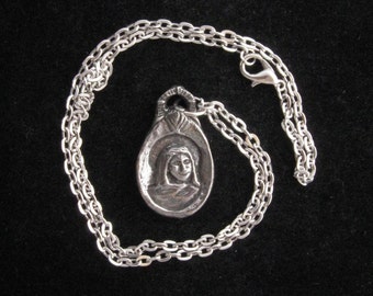 Handmade St. Monica Medal: Patron of Mothers (and for Patience and Overcoming Worry)