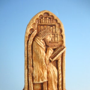 St. Isidore of Seville: Patron of Internet Technology Professionals, Scholars, Scientists; Handmade Sculpture