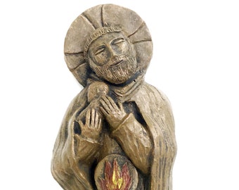 Handmade Statue of St John of the Cross, Patron of Writers, Contemplatives, and Those Who've Been through a Dark Night