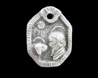 Patron Saint of Dogs and Dog Lovers: Handmade St Roch Medal (large size)