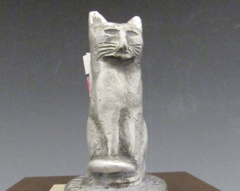 St. Jeoffry, Handmade Statue, “He Purrs in Thankfulness”: Patron of Cats and Cat-Lovers