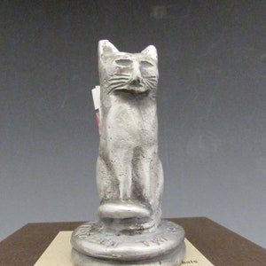 St. Jeoffry, Handmade Statue, “He Purrs in Thankfulness”: Patron of Cats and Cat-Lovers