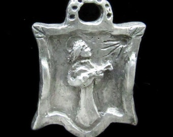 St Cecilia: Patron of Musicians, Music Lovers, Singers, Composers, Handmade Medal