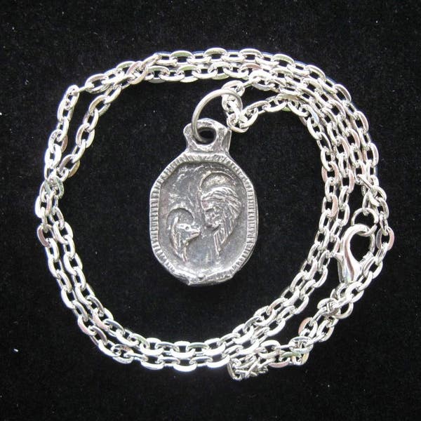 St. Roch, Patron of Dogs and Dog Lovers, Handmade Necklace