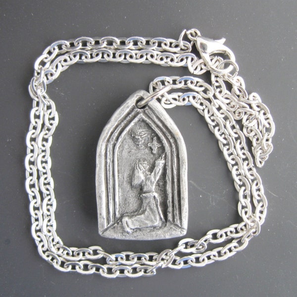 St. Rita: Prayers Answered, Miracles, Those in Difficult Times; Handmade Medal on Chain