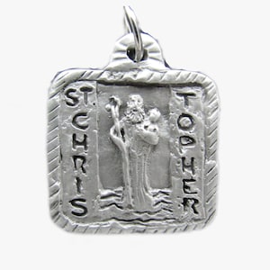 St. Christopher, Patron of Motorists, Travelers, and Surfers: Handmade Medal